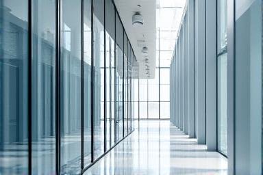 Modern workspace with clean lines and high-tech tools