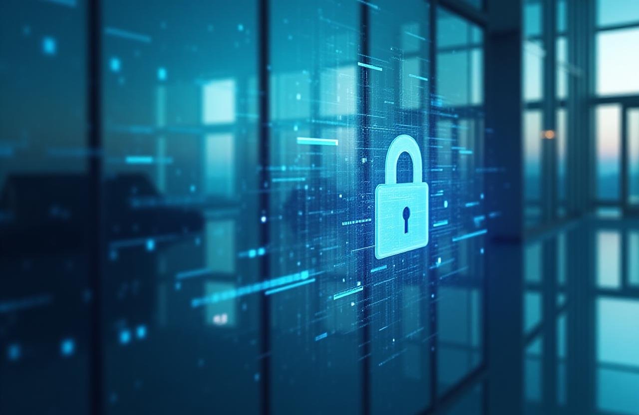 Secure data management and professional privacy visual